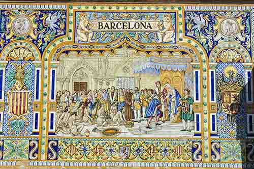 Sevilla 047 - parque de María Luisa - plaza de España - banco de Barcelona.jpg